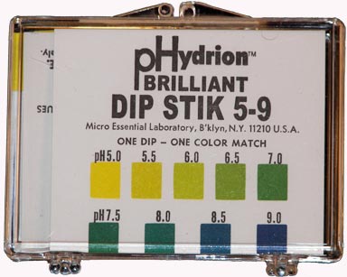 pH Strips Container